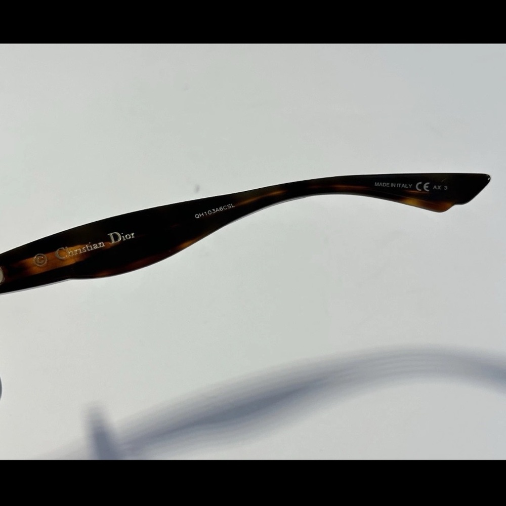 Authentic Christian Dior Envol 2 LWGHA Women Brown Cream Square Sunglasses Italy - Picture 5 of 8